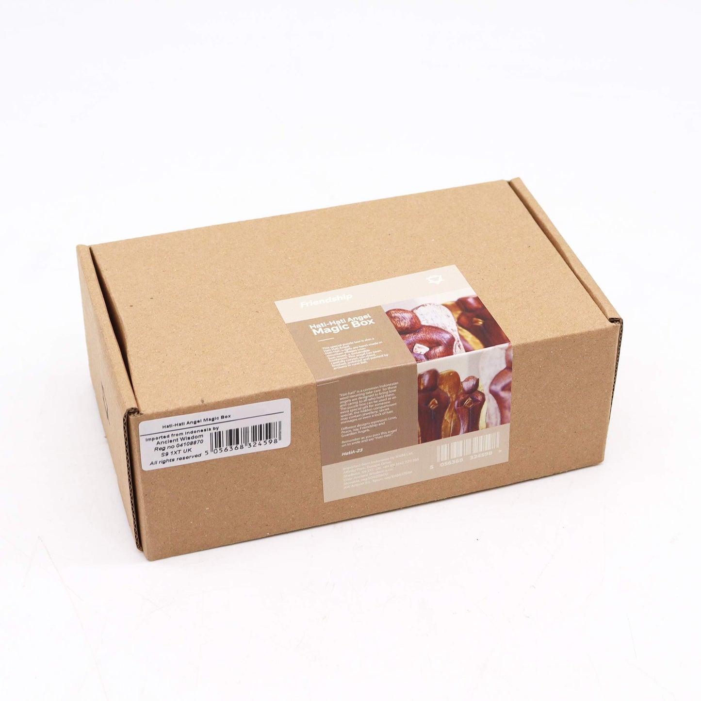 Hati-Hati Engel Magische Box Freundschaft 14 cm Aus Nachhaltigem Suar Holz