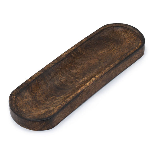 Große Räuchergefäßplatte 30x10cm - Klassisches Mangoholz