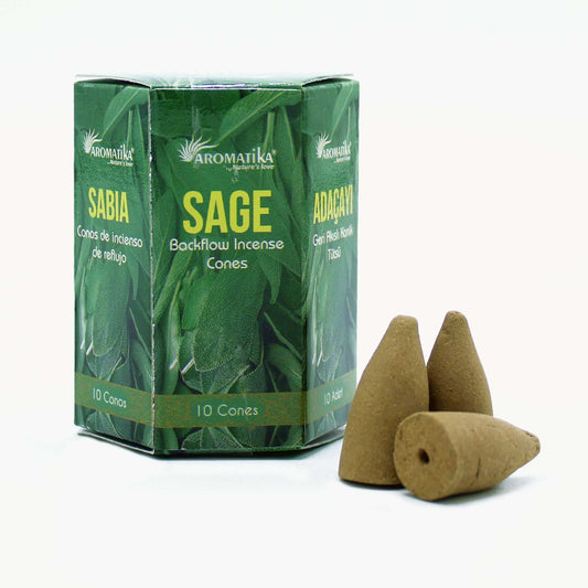 Masala Backflow Räucherstäbchen Packung Mit 10 Stück - Salbei