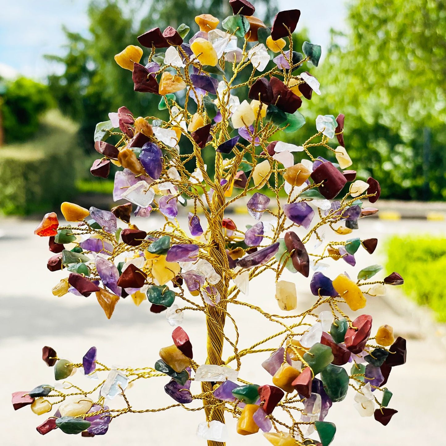 Gemischter Edelsteinbaum Mit 320 Steinen
