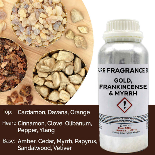 Gold Weihrauch und Myrrhe Reines Duftöl 500ml
