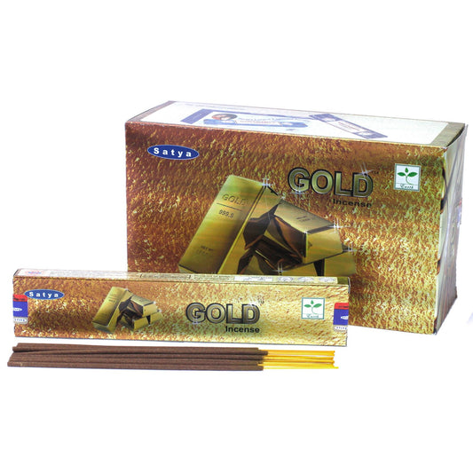 Satya Räucherstäbchen 15g Gold