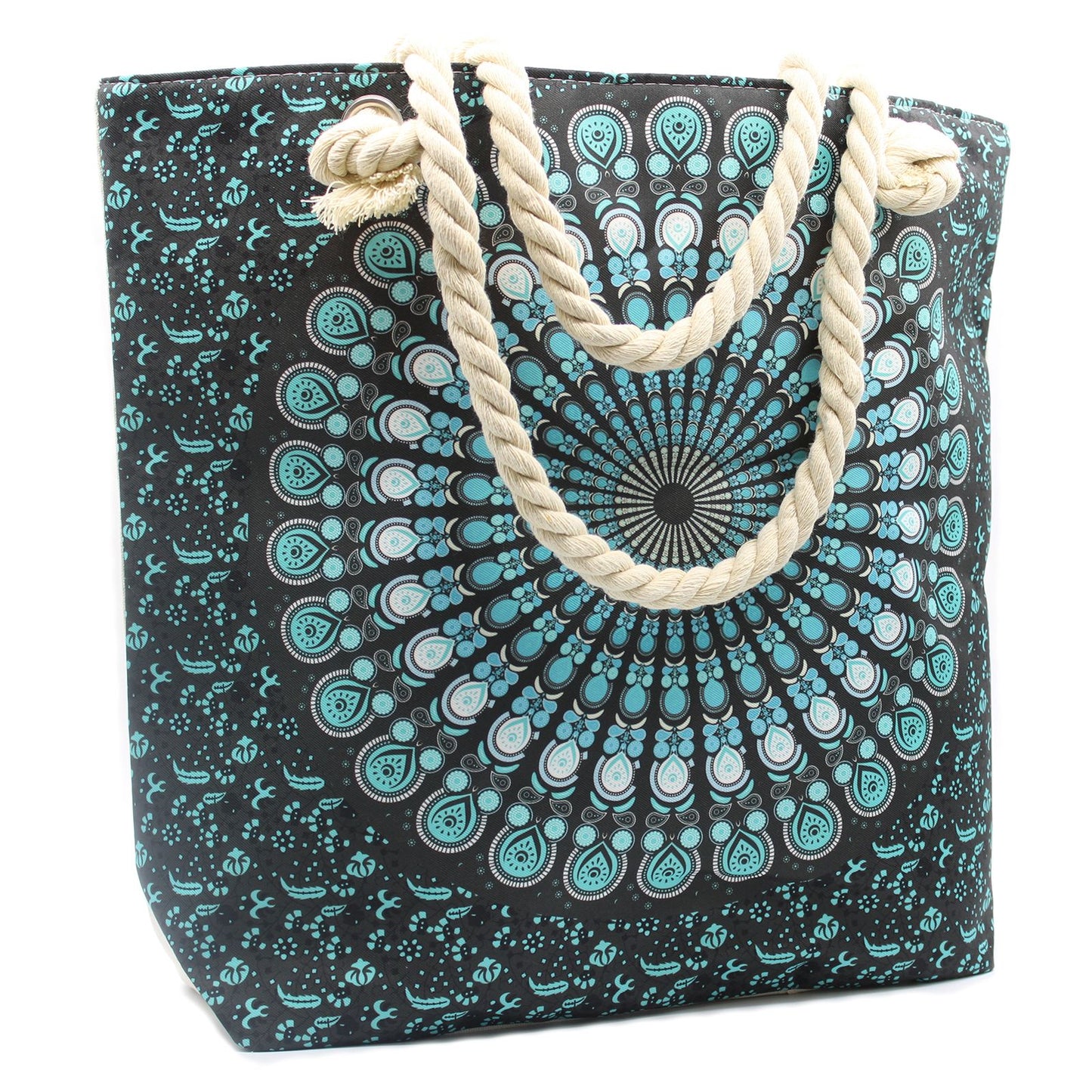 Seilgriff Mandala Tasche - Tiefblau