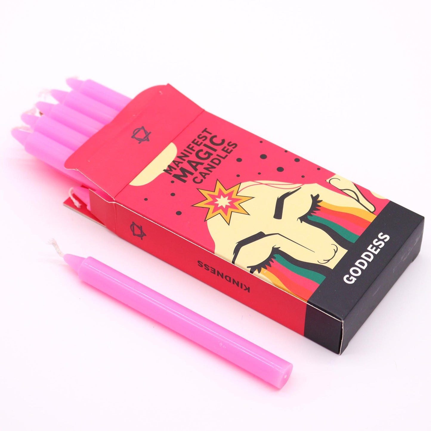 Manifestieren Magie Kerzen Packung Mit 12 Rosa Göttin