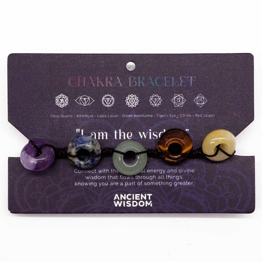 Chakra Schnurarmbänder Mit Kugeln Aus Klarquarz Amethyst Lapislazuli Grüner Aventurin Tigerauge Citrin Und Roter Jaspis