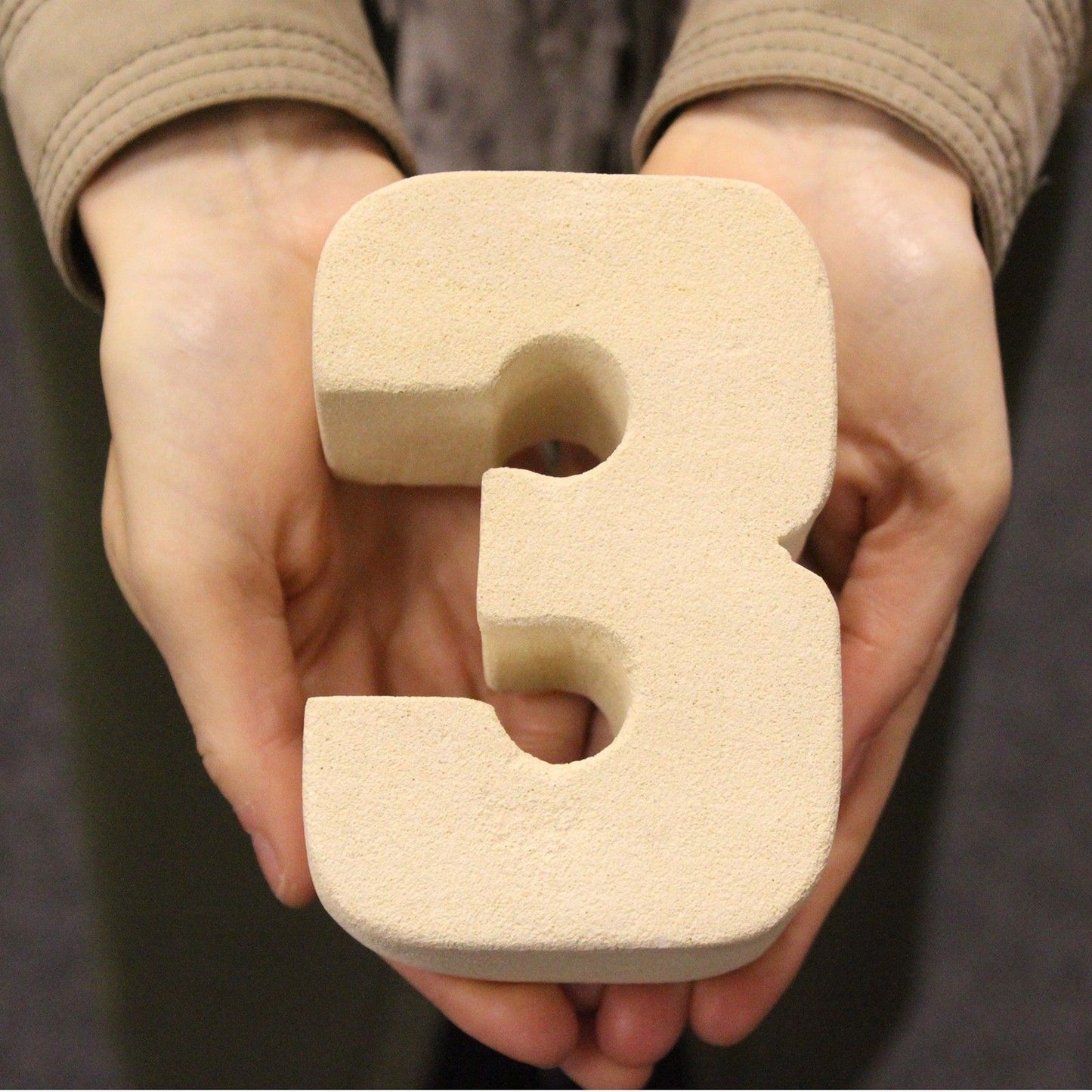 No.9 Sandstein Kerzenhalter