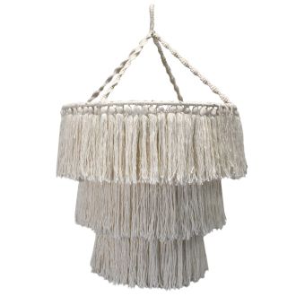 Makramee Weiche Deckenlampe Natur