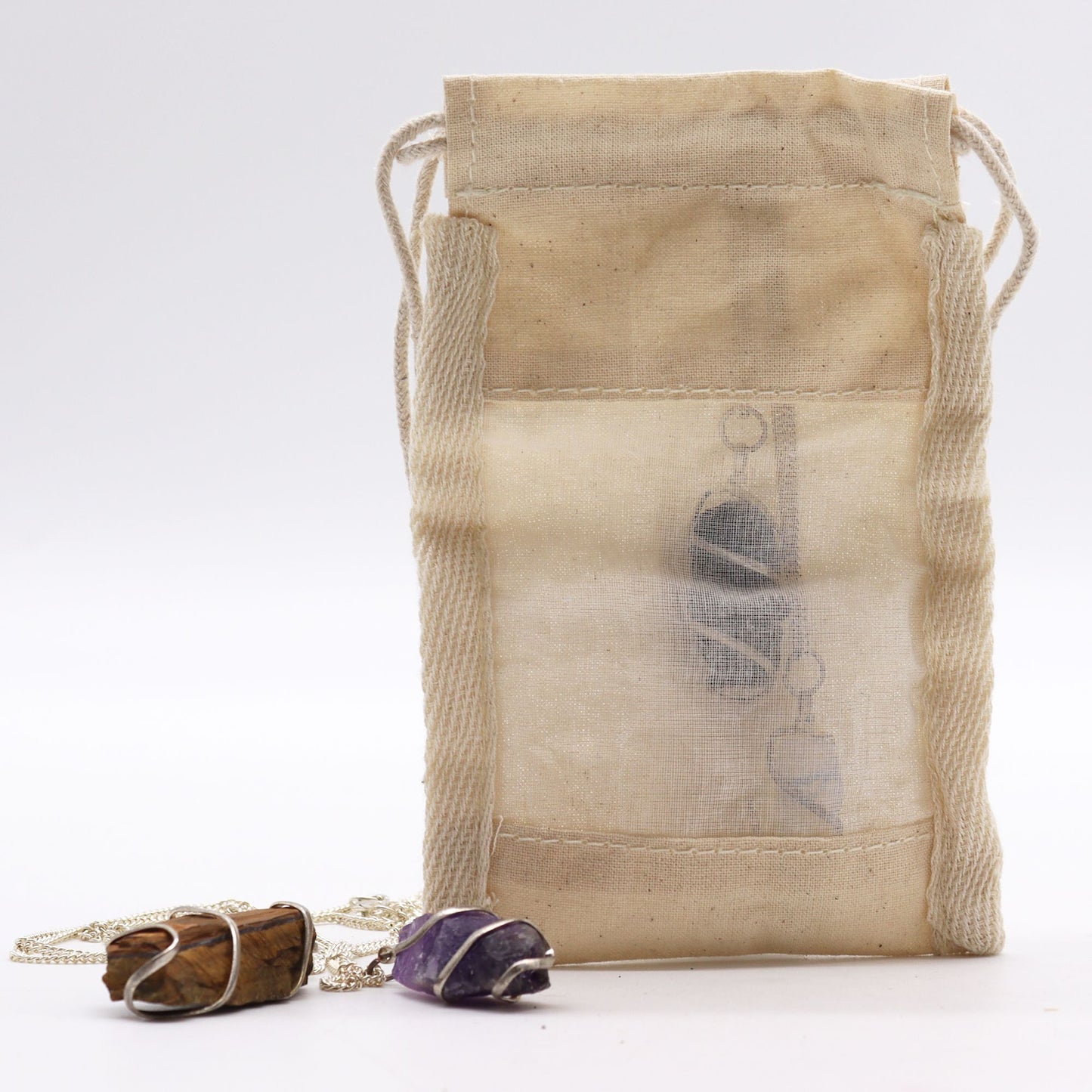 Kleine Baumwollfensterbeutel 10x15cm Umweltfreundlich Und Stabil