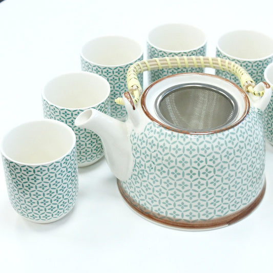Kräuter Teekannen Set - Grünes Mosaik