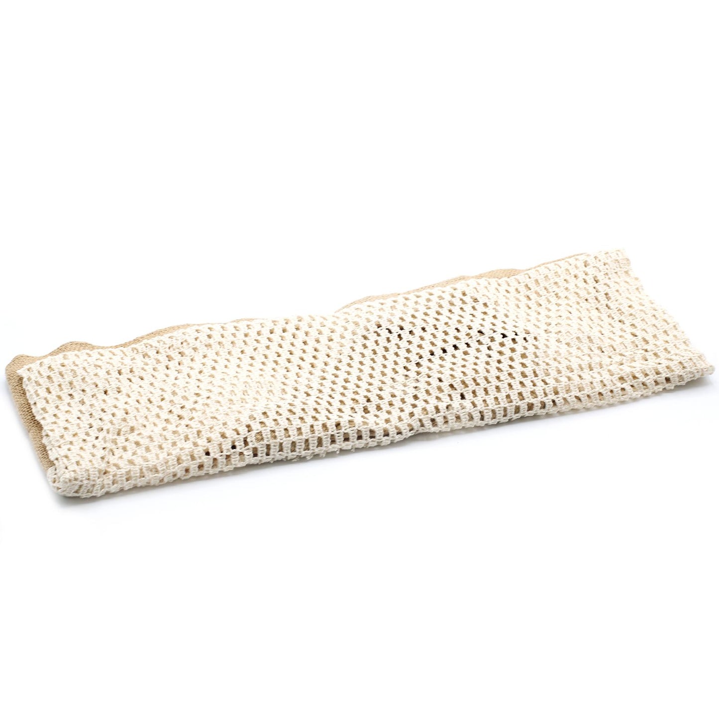 Reine Weiche Jute Und Baumwolle Netz Tasche - Natur