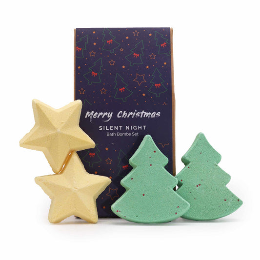 Stille Nacht Weihnachts-Badebomben Geschenkset