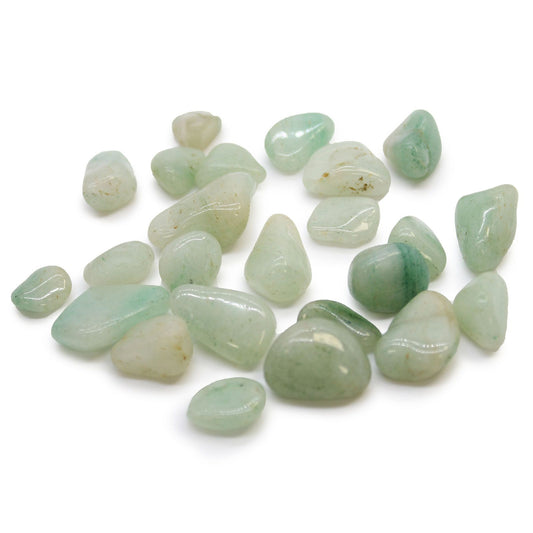Tüte Mit 24 Kleinen Afrikanischen Tumble Stones - Aventurin