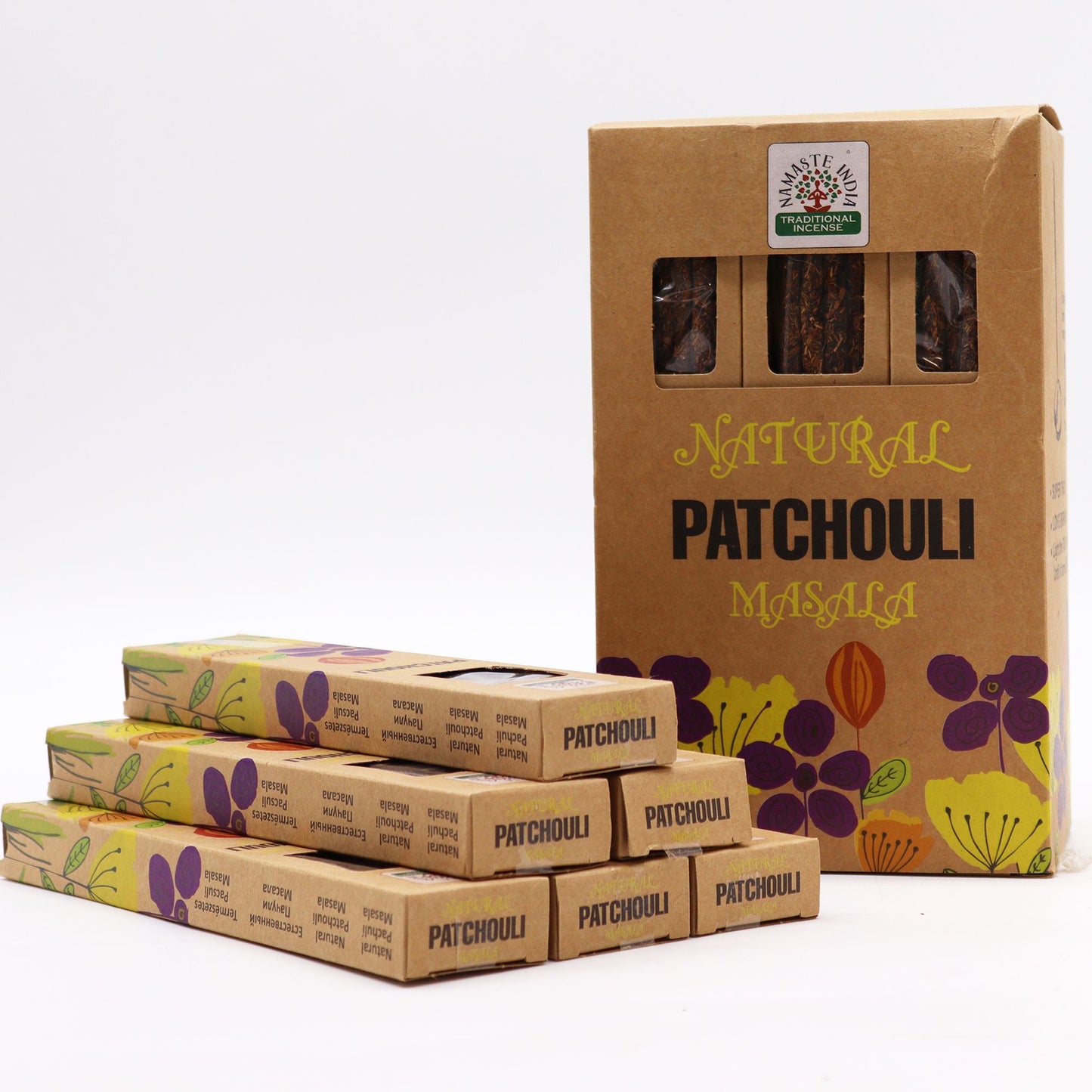Natürlicher Botanischer Masala Räucherstäbchen Patchouli