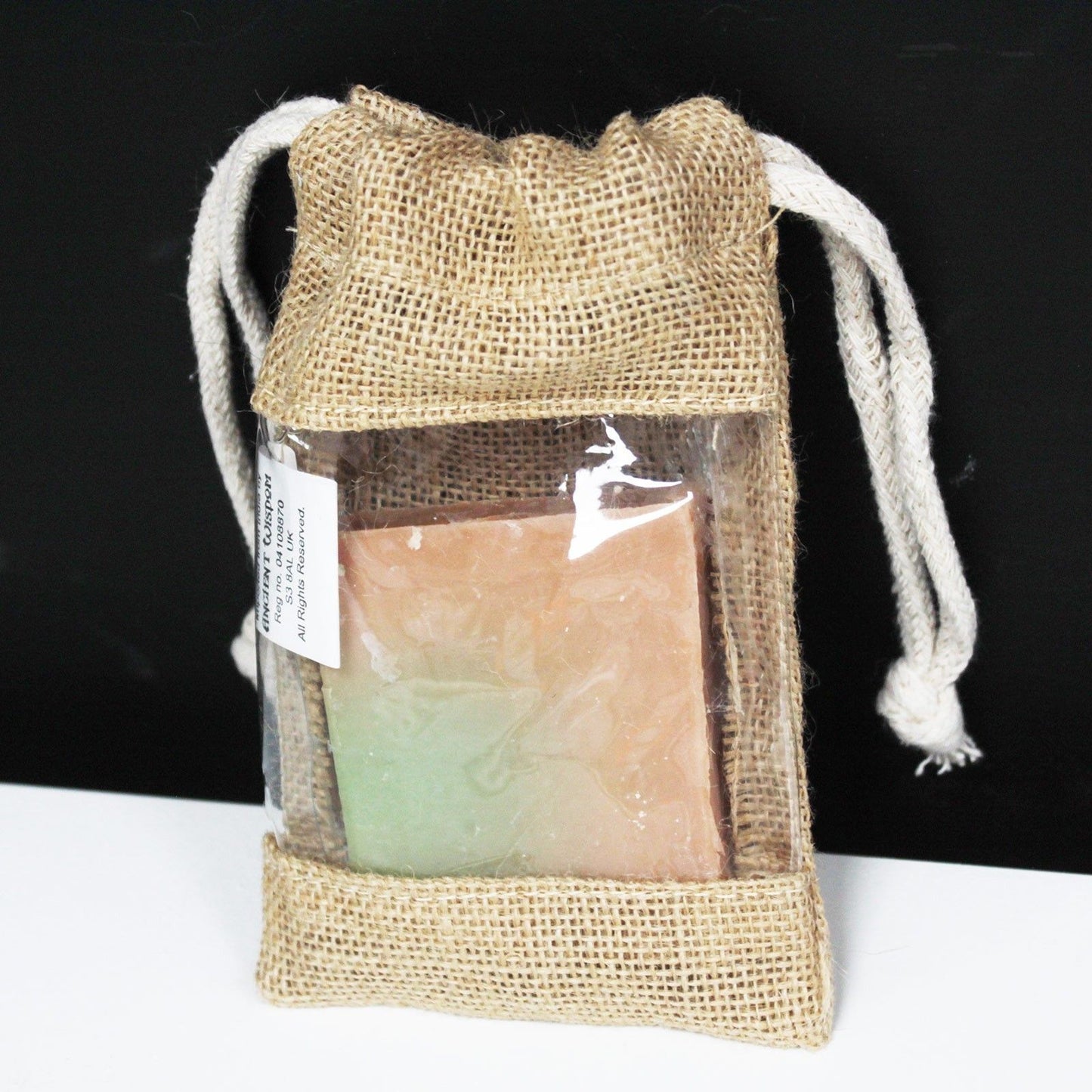 Kleine Jute Fenster Tasche 16x10cm