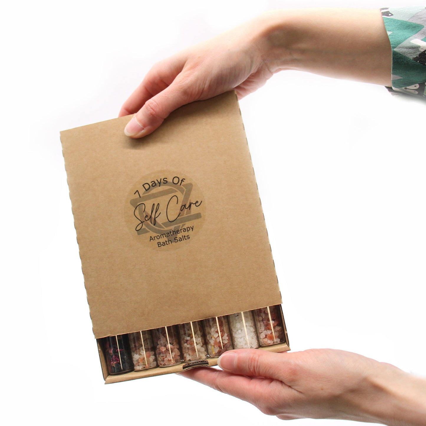 Badesalze in Fläschchen Geschenkpackung mit 7 Stück