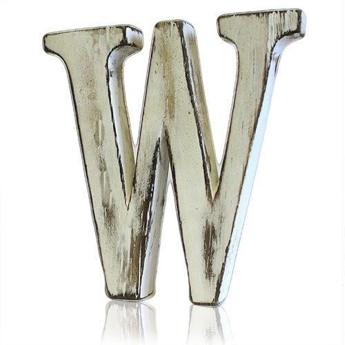 Shabby Chic Buchstaben - W