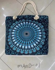 Seilgriff Mandala Tasche - Tiefblau