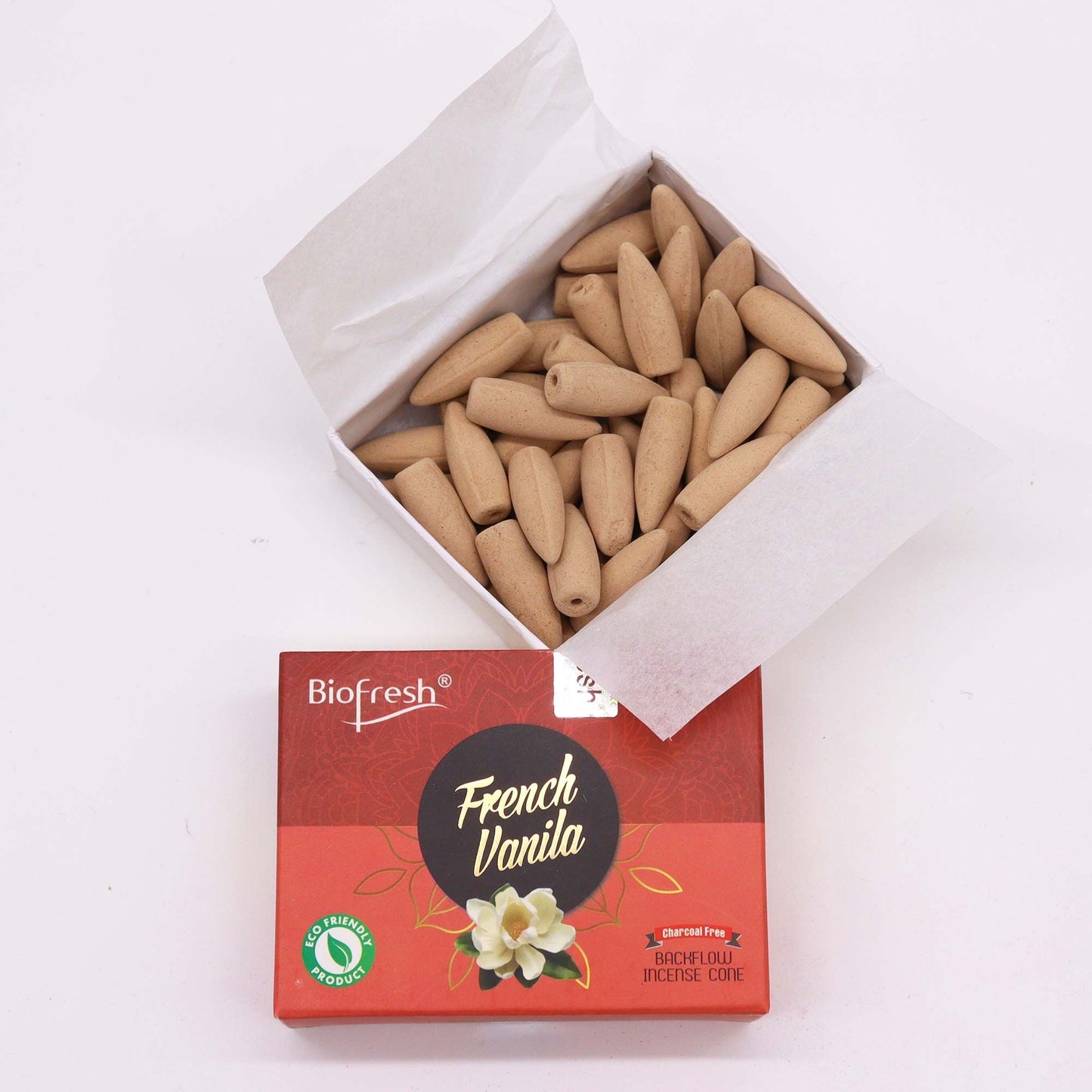 Biofresh Rückfluss Räucherkegel 40 Stück Französische Vanille