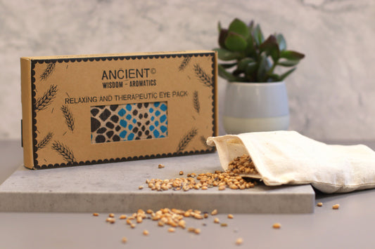 Lavendel Natur Baumwolle Und Juco Augenmaske Im Geschenkkarton - Madagaskar Giraffe