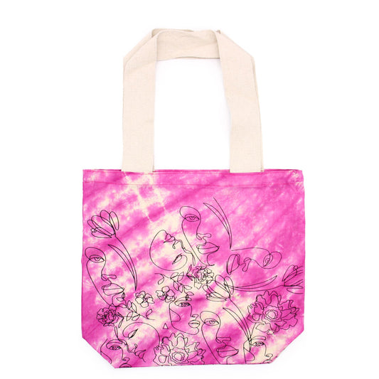 Tie Dye Baumwolltasche 6oz 38x42x12cm Hübsches Gesicht Magento Naturgriff