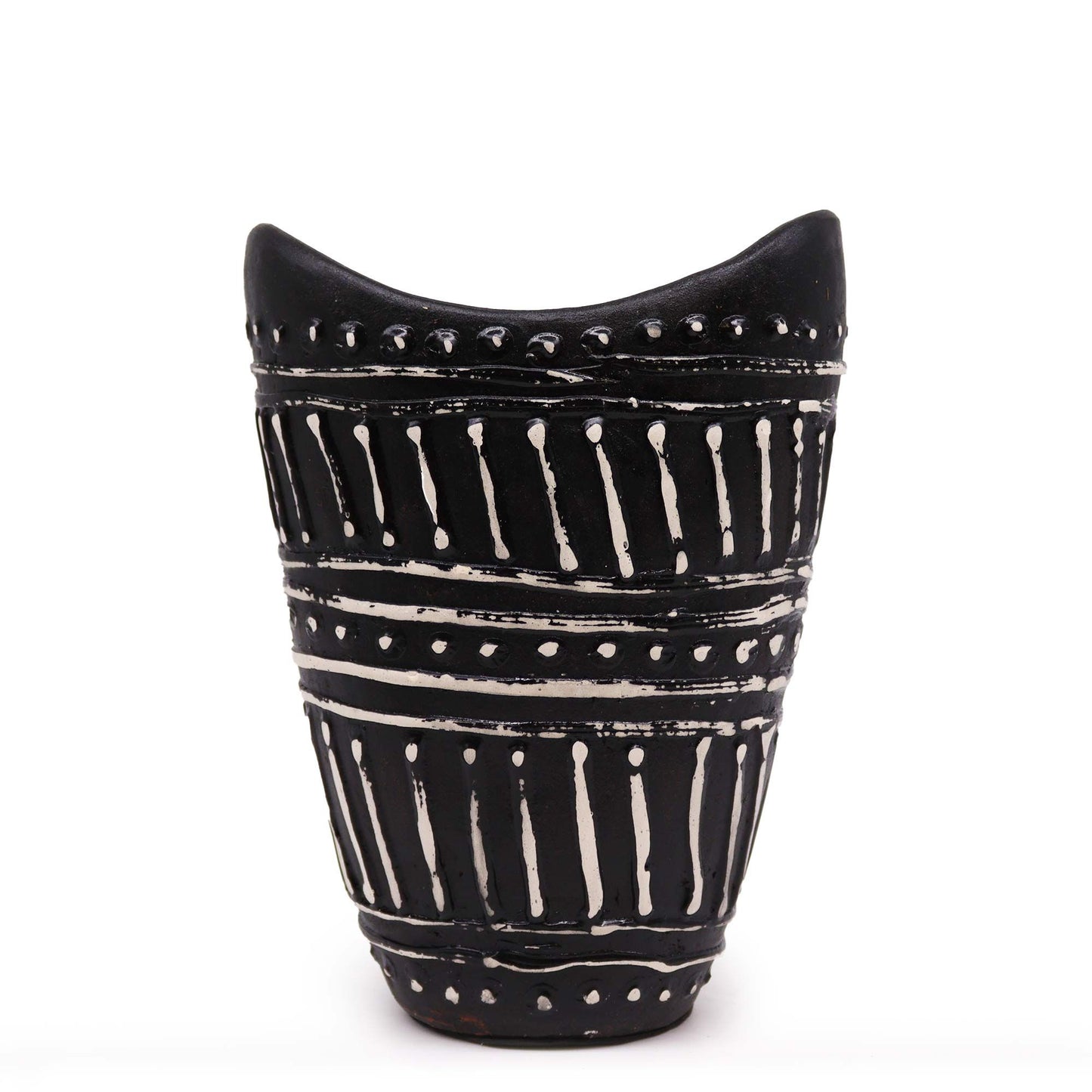 Schwungform Vase - Schokolade