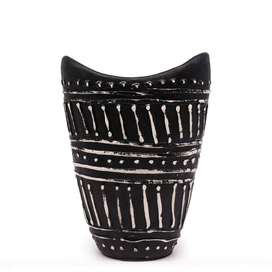 Schwungform Vase - Schokolade