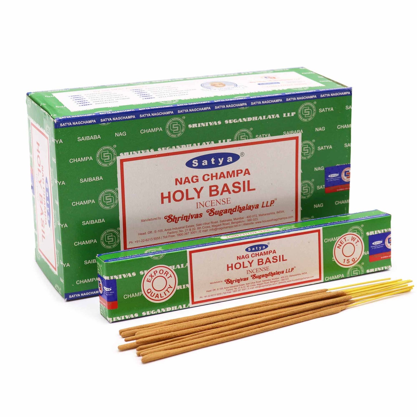 Satya Räucherstäbchen 15g - Heiliger Basilikum
