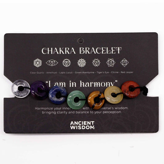 Chakra Schnurarmbänder Mini Donuts