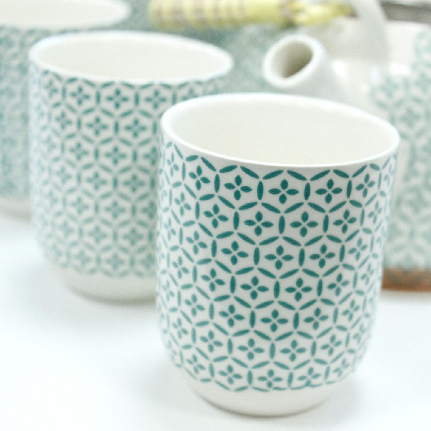 Kräuter Teekannen Set - Grünes Mosaik