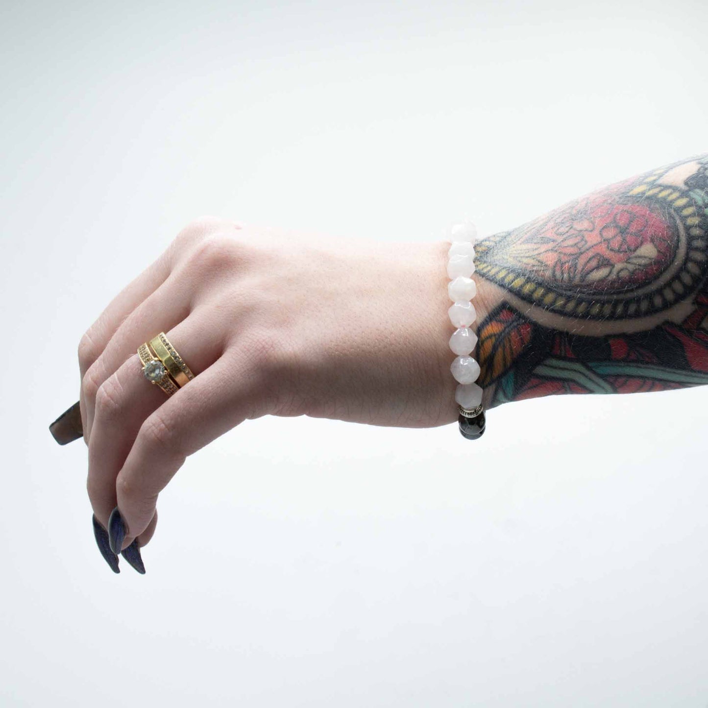 Fazettierter Edelsteinarmband Magnetischer Roter Jaspis