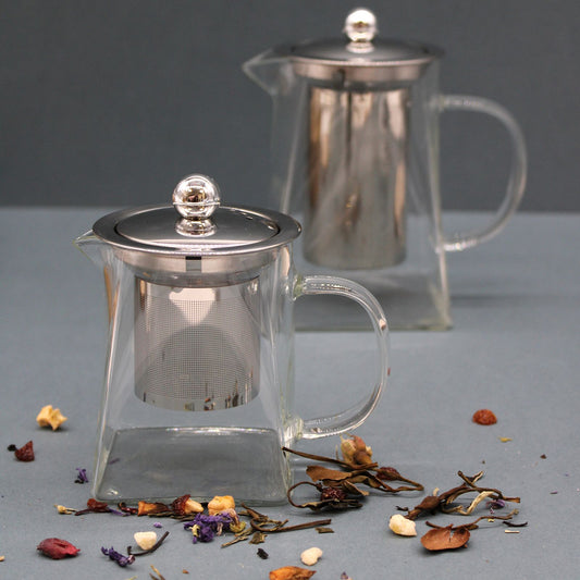 Glas Teekanne Mit Infuser Turmform 750ml