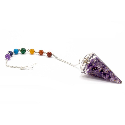 Orgonit Power Chakra Pendel Amethyst