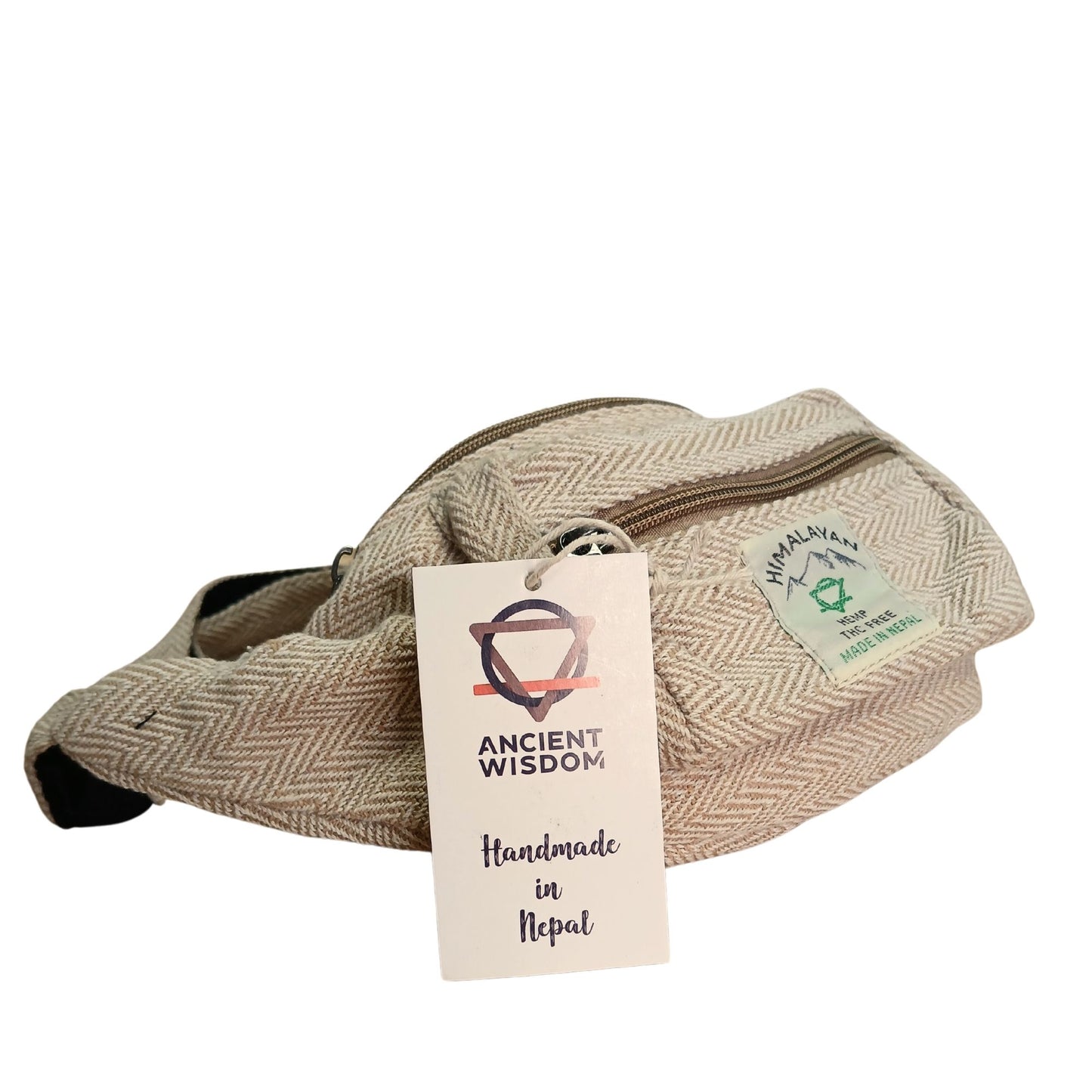 Baumwoll Hanf Stil Gurt Tasche Natur