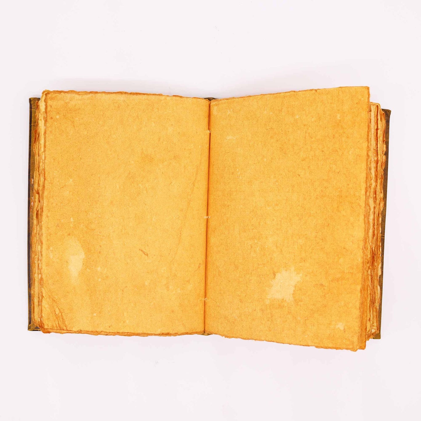 Kreatives Notizbuch Kaffee Tan mit Zink Eule Dekor 200 Deckle Edges Seiten 26x18cm