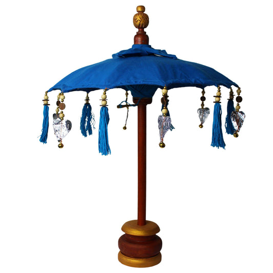Bali Wohnaccessoires Parasol Baumwolle Türkis 40cm