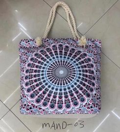 Seilgriff Mandala Tasche - Elektrisch Blau