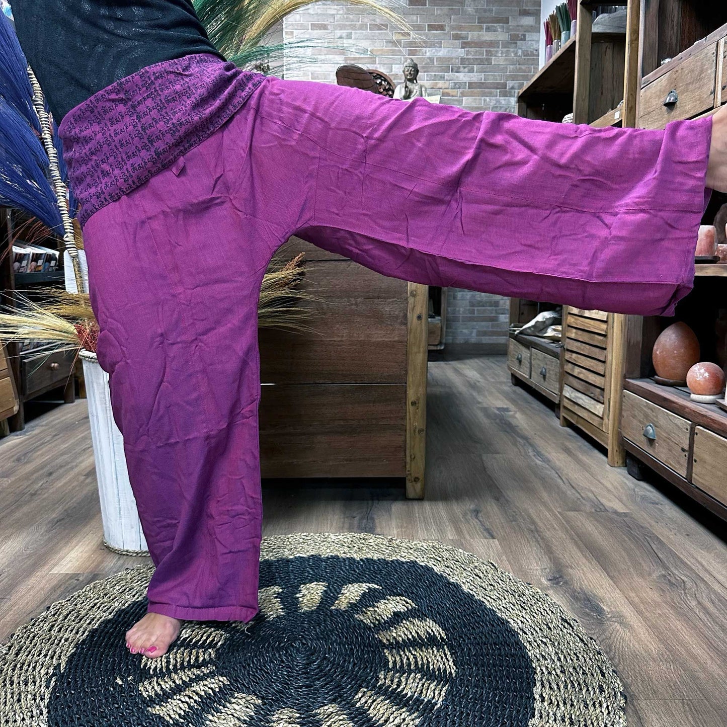 Yoga Und Festival Hosen Thai Fischer Mandala Mantra Auf Lila