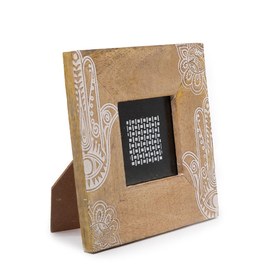 Kleine Mango Holz Bilderrahmen Für 10x15cm 20x20x2cm Hansa Weiß