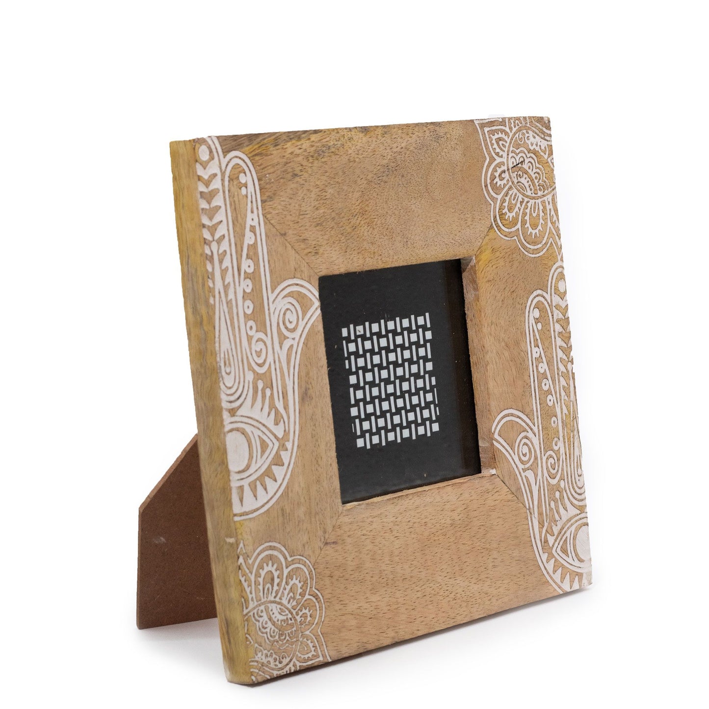 Kleine Mango Holz Bilderrahmen Für 10x15cm 20x20x2cm Hansa Weiß