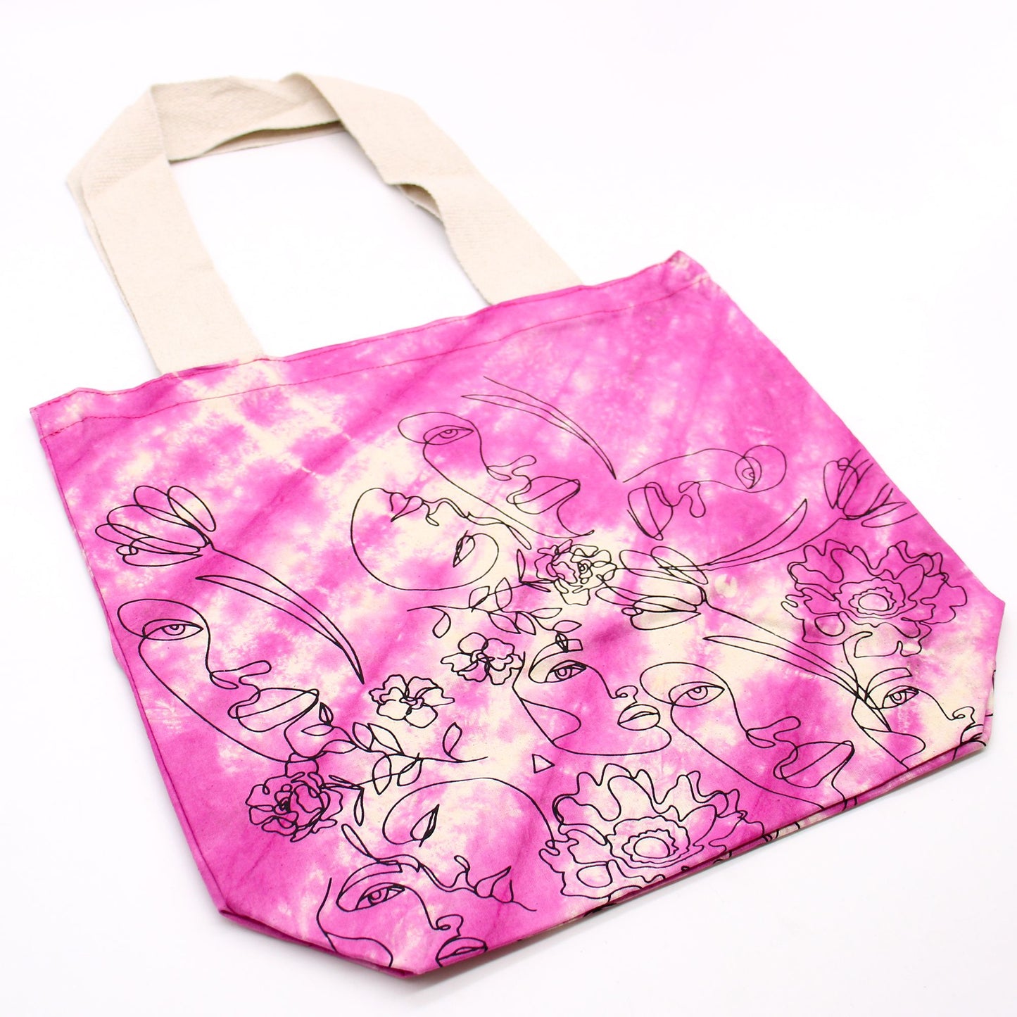 Tie Dye Baumwolltasche 6oz 38x42x12cm Hübsches Gesicht Magento Naturgriff