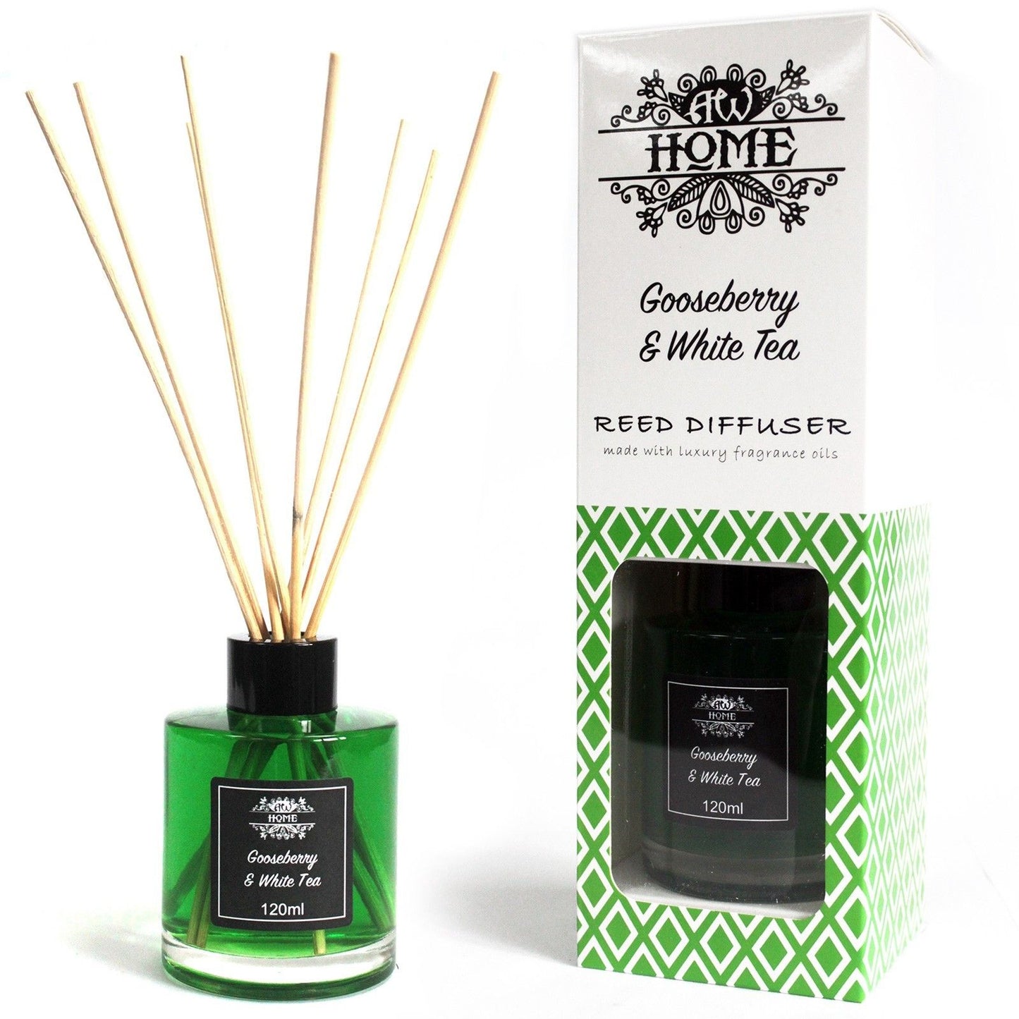 120ml Rattan Diffusor - Stachelbeere & Weißer Tee