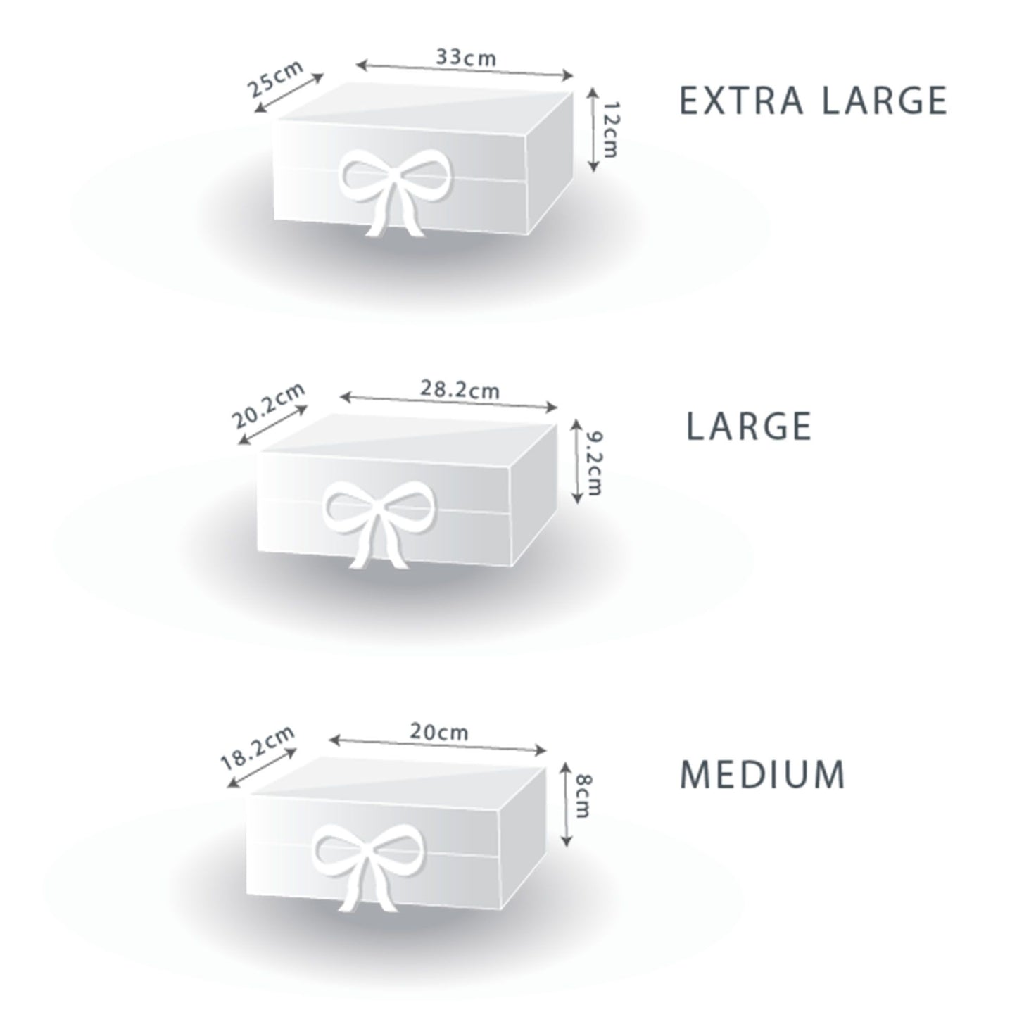 Flachpack Geschenkbox Groß Rot 28 2x20 2x9 2cm