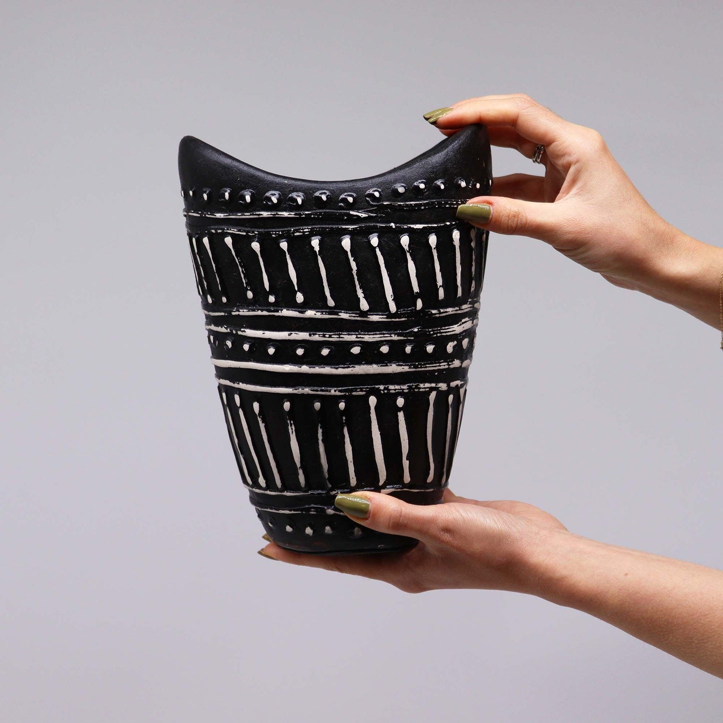 Schwungform Vase - Schokolade