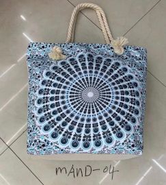 Seilgriff Mandala Tasche Himmelblau