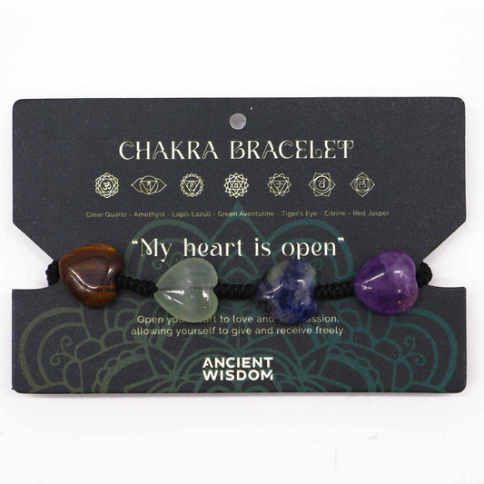 Chakra Schnurarmbänder Herzen