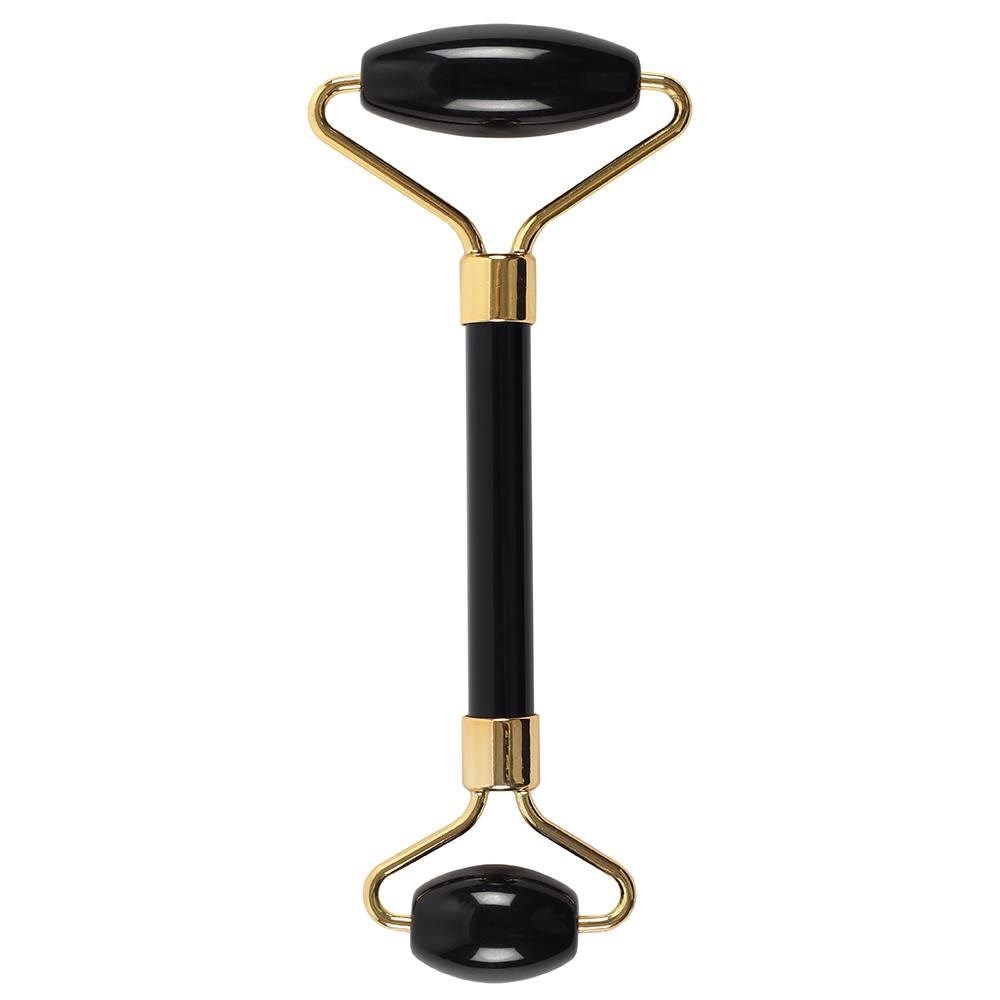 Edelstein Gesichtsmassage Roller - Schwarzer Obsidian