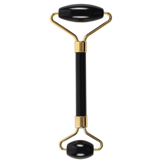 Edelstein Gesichtsmassage Roller - Schwarzer Obsidian