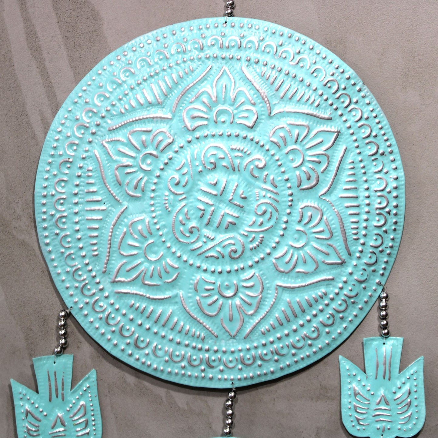 Aluminium Mobile Engel im Bali Stil mit Pastellfarben