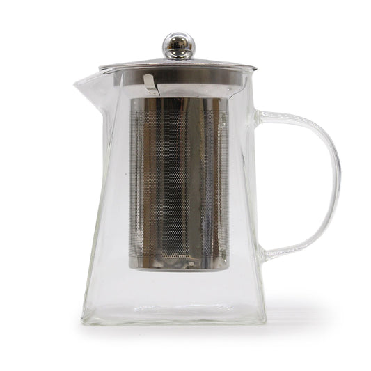 Glas Teekanne Mit Infuser - Turmform - 780ml