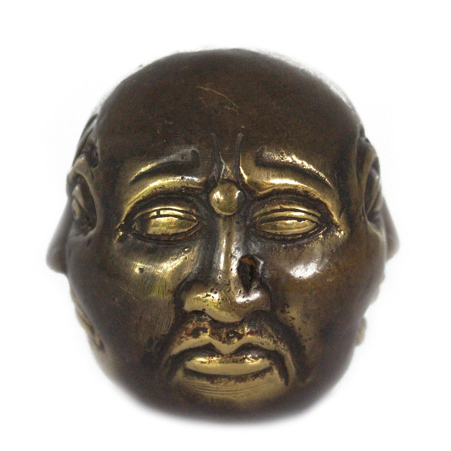 Fengshui Vier Gesichter Buddha 5cm aus Messing